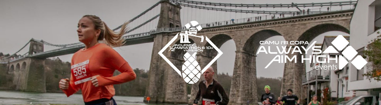 Jones o Gymru Anglesey Half Marathon & 10k 2023 banner image