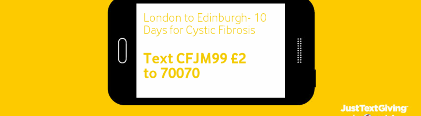 London to Edinburgh Challenge for Cystic Fibrosis