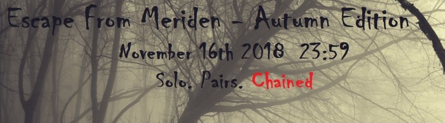 Escape from Meriden Autumn 2018 banner image