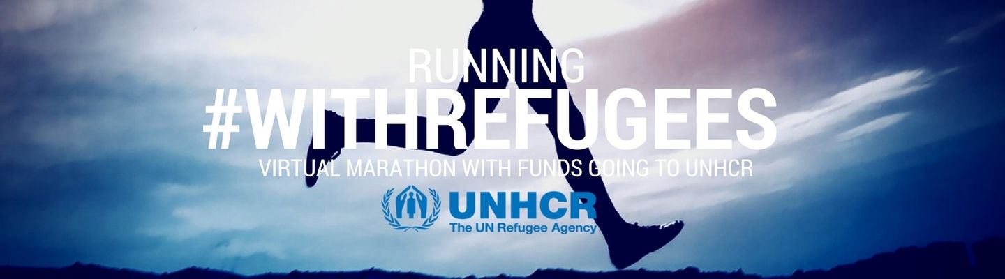 Running with Refugees virtual marathon 2019 banner image
