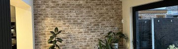 Using Brick Slips to Clad a Garden Room