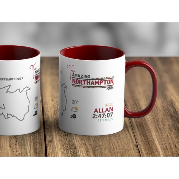 The Amazing Northampton Run Half Marathon Personalised Mug