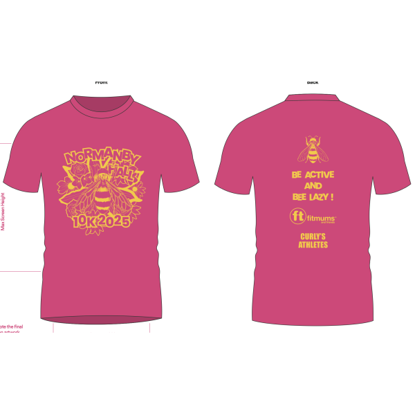 2025 Normanby 10k t-shirt